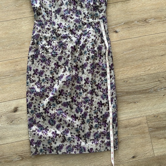 Zara purple dress flower printed size Small - Picture 8 of 9